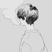 卡通冷淡背影男士伤感头像