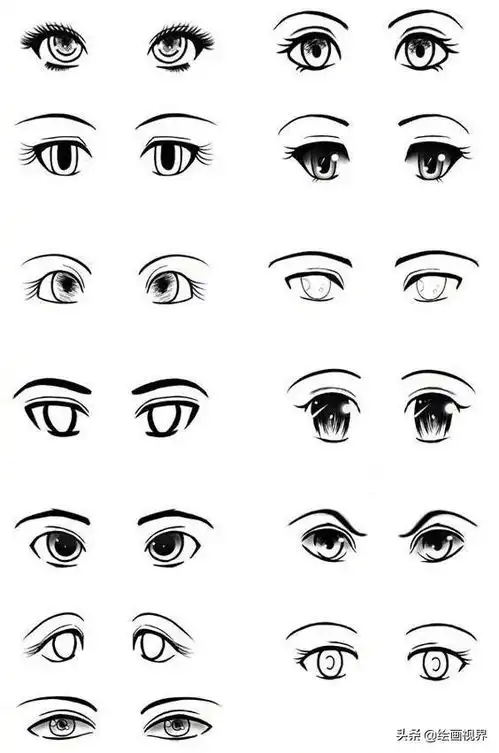 干货眼睛很难画常见眼睛画法教你,全部画一遍,画眼睛很简单