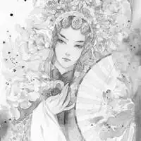 白色扇子古风头像古代男生手拿扇子唯美头像图片