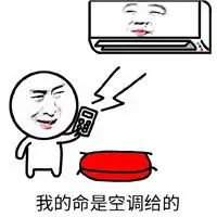 流汗形容夏天热的表情包带字谁有空调跟谁走