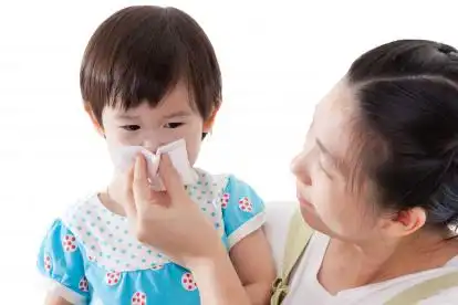 感冒鼻塞表情包儿童鼻炎