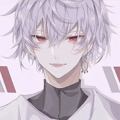 银发的动漫男生头像