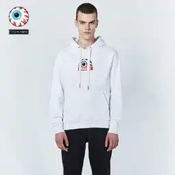 领券40元后558元mishkanyc男士连帽卫衣潮牌mishka小眼球logo印花热销maw170432m