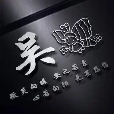 姓氏头像,霸气商务版本龙主题励志的