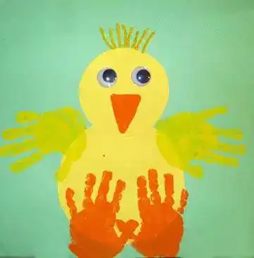 小央美儿童美术幼儿园最新手印画,孩子一定没玩过