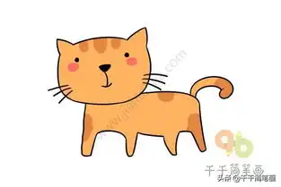 动物简笔画,可爱的小猫