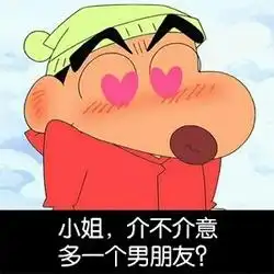 蜡笔小新请求加入你的表情库参加战斗小姐,我是来偷你的心的