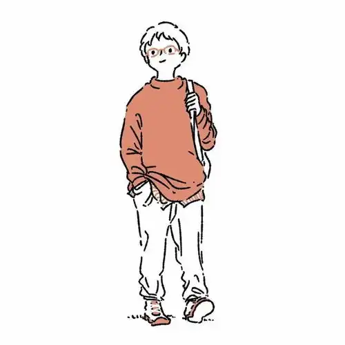 简笔画男生头像颜色男子