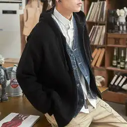 唐狮2019春季新款针织开衫ins男毛衣外套韩版潮流个性宽松毛线衣