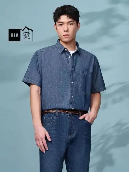 在海澜之家发现了小惊喜,男人穿短袖衬衫,高级感能翻一番