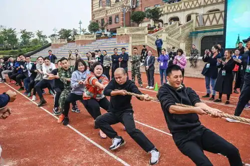 快来看迪丽热巴小岳岳宋小宝王宝强葫芦娃在操场拔河
