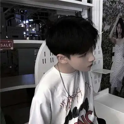 男生头像,冷酷帅气侧脸
