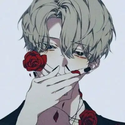 简笔画男生头像颜色帅气