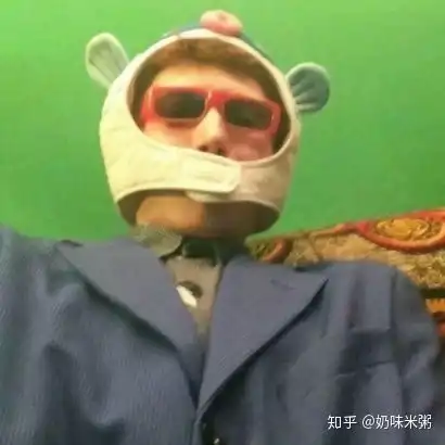 扣扣男生西装墨镜头像穿