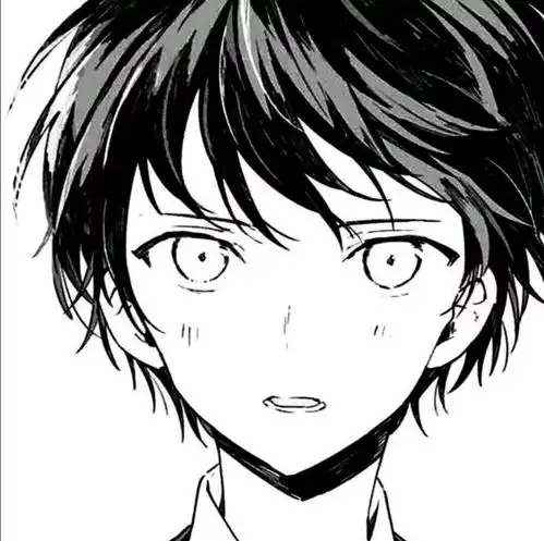 动漫男头少年的双眸下是汹涌爱意