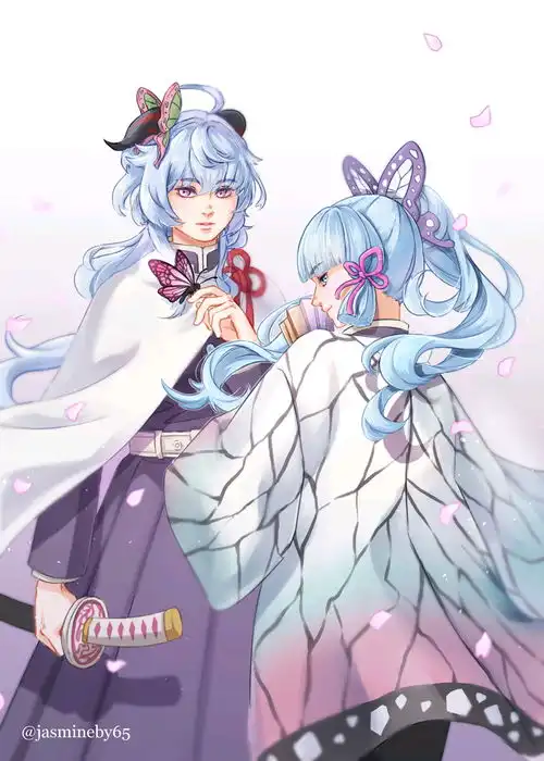 原神壁纸神里和服绝美卫衣宵宫制服雷电将军蝴蝶忍甘雨重云行秋高甜