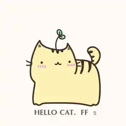 猫的简笔画带有颜色