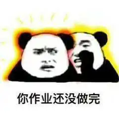 笑表情包熊猫头作业