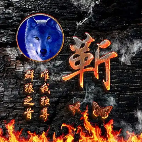 火焰霸气姓氏头像,猛虎战狼为你助阵,足足15张壁纸