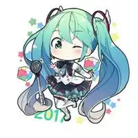 初音未来q版图片手绘可爱的初音未来q版萌图