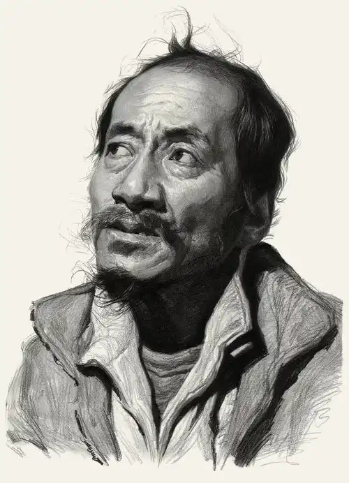 卡通头像男生素描刘斌