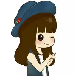 qq情侣头像女生眨眼戴蓝帽子男生仰脸背景是绿色的急需