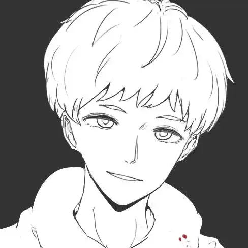 男头黑白男生漫画头像,就是这么酷