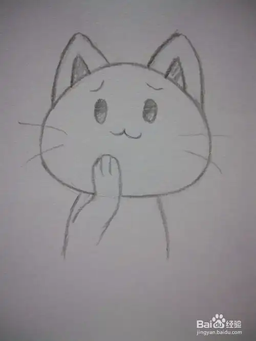 怎么画卡通猫咪简笔画
