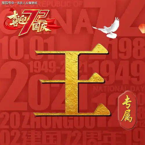 红金专属爱国姓氏头像,百家姓高端标志,20张福利大放送