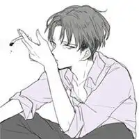 黑白头像动漫男生侧脸头像个性网