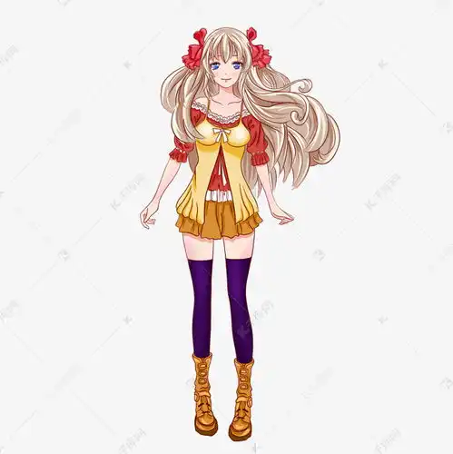 二次元卡通少女素材图片免费下载千库网