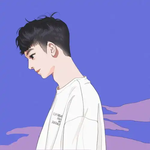 恶魔头像男生真人侧脸美
