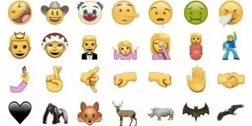 ios10新增耸肩捂脸表情新玩法,图拿去斗吧