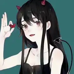 恶魔头像男生真人侧脸伤