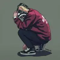 男生头像,冷酷帅气姿势