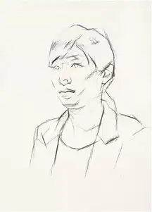 杭州画室将军状元导师林新杰高分素描头像解析美术高考