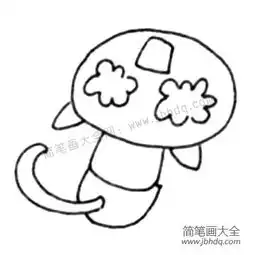 狸花猫简笔画教程