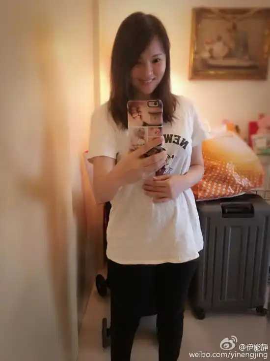 伊能静产后晒素颜自拍照片