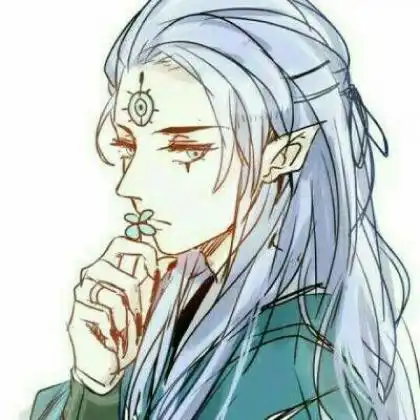 简笔画男生头像颜色古风