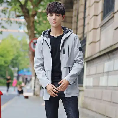 47998男士外套秋冬季韩版潮流新款夹克男修身帅气棒球衣服
