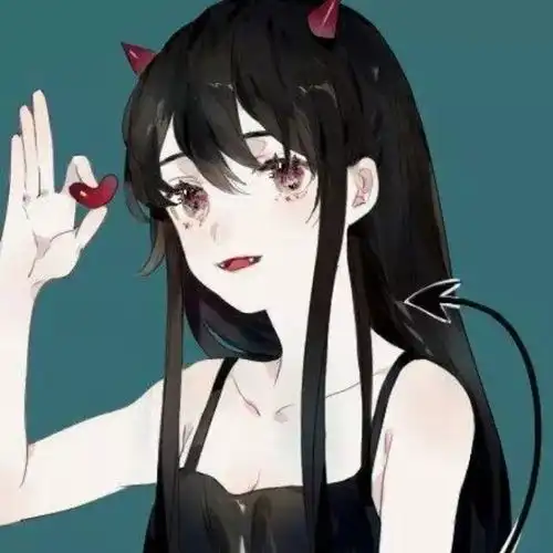 恶魔头像男生真人侧脸真