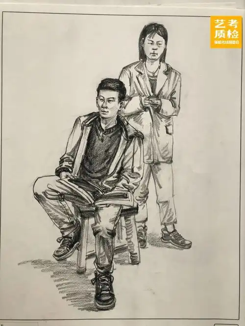 河北联考素描头像