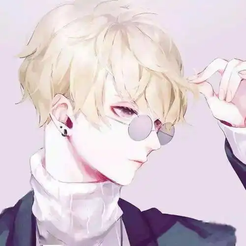动漫男含眼镜男