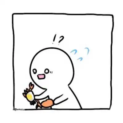 抖音很火的小白人恋人头像