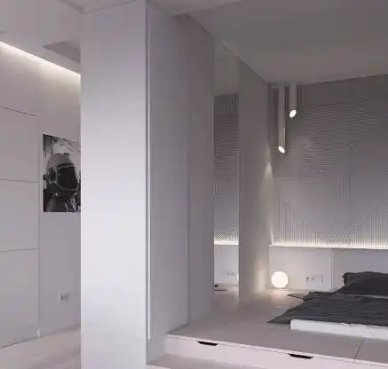 家装45㎡极简黑白单身公寓