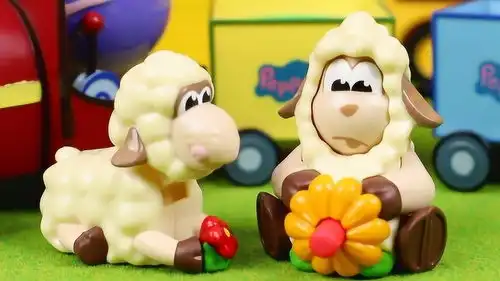 可爱小羊会动玩具变换表情的小羊