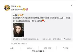 王思聪凌晨微博祝福杨幂大幂幂生日快乐