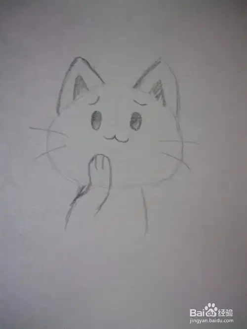 怎么画卡通猫咪简笔画