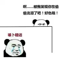 搞笑表情包大家好,我是流泪熊猫头