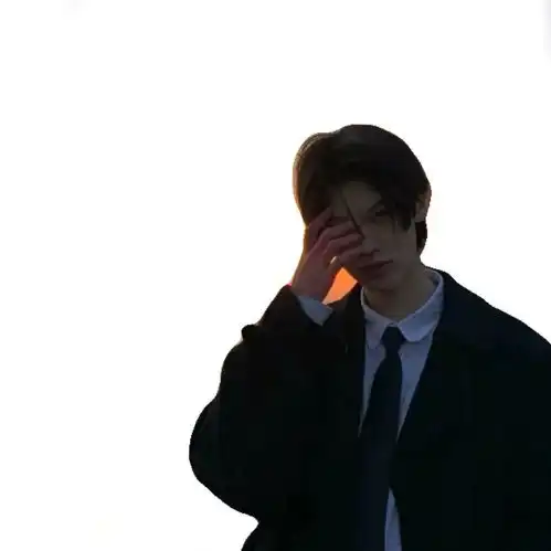 头像白底男头
